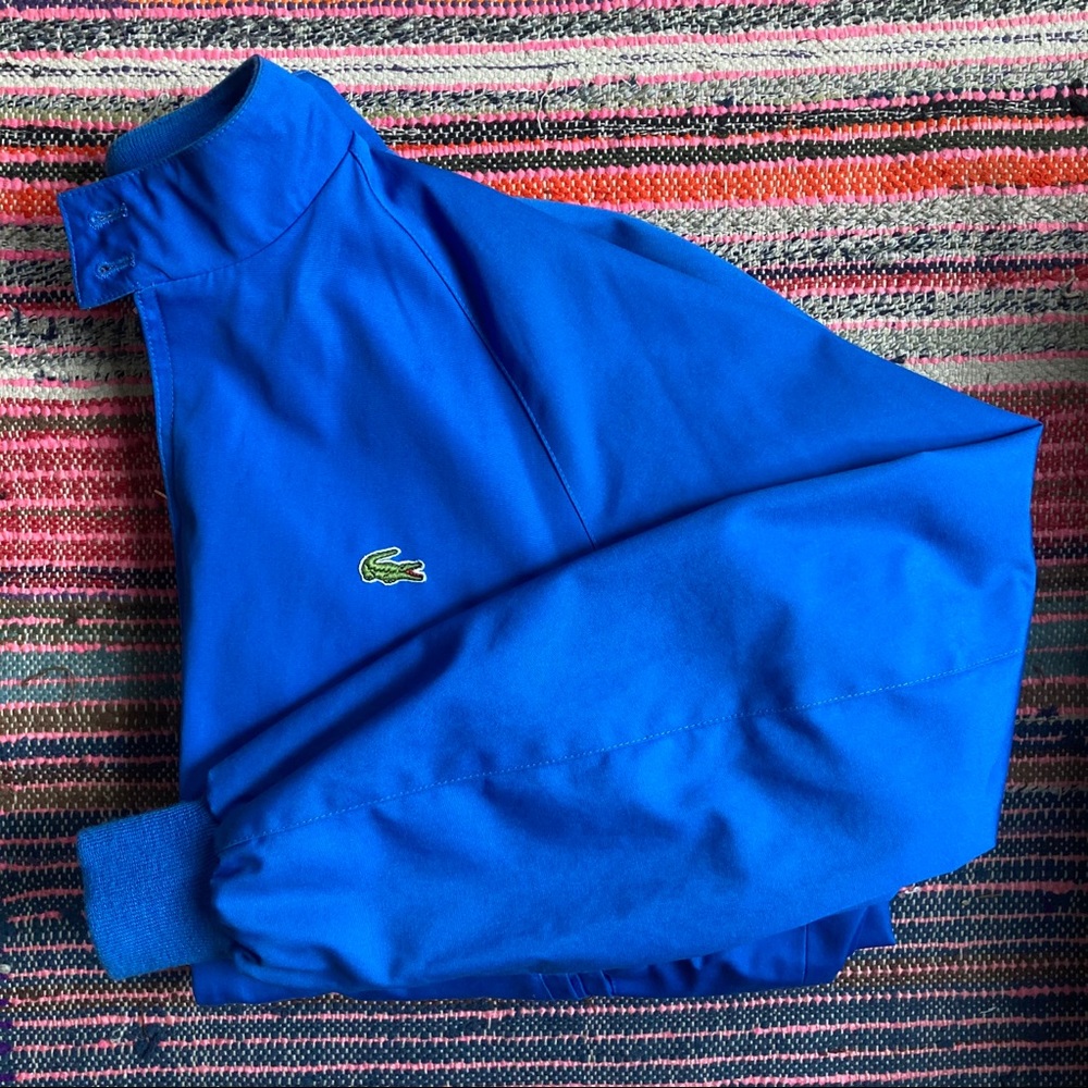 Blue Lacoste Zip Up Jacket